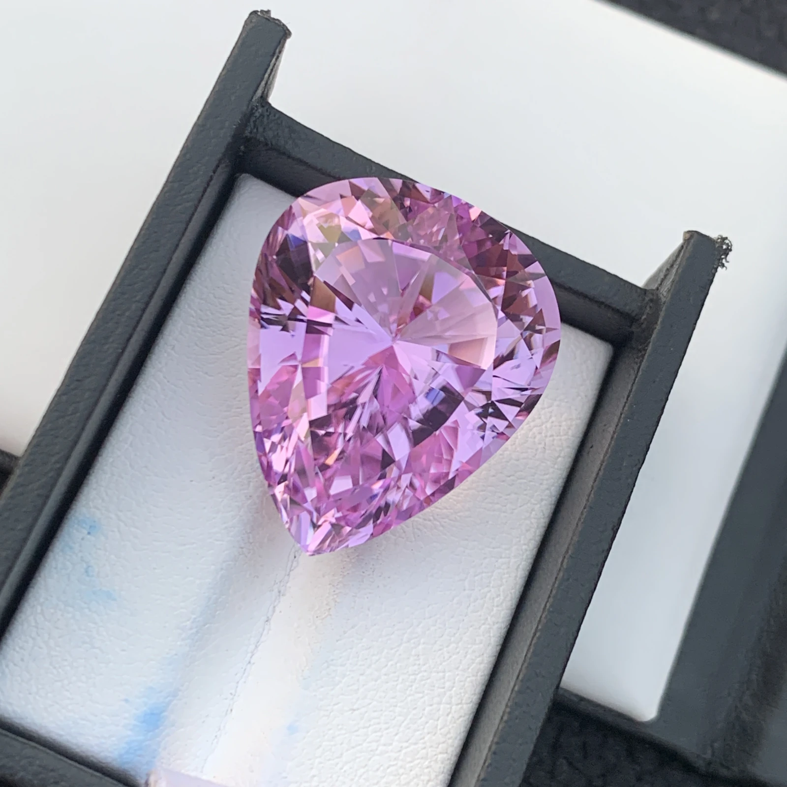 74.20 ct Natural Pink Kunzite Pear Shape Loose Gemstone from Afghanistan — view 3